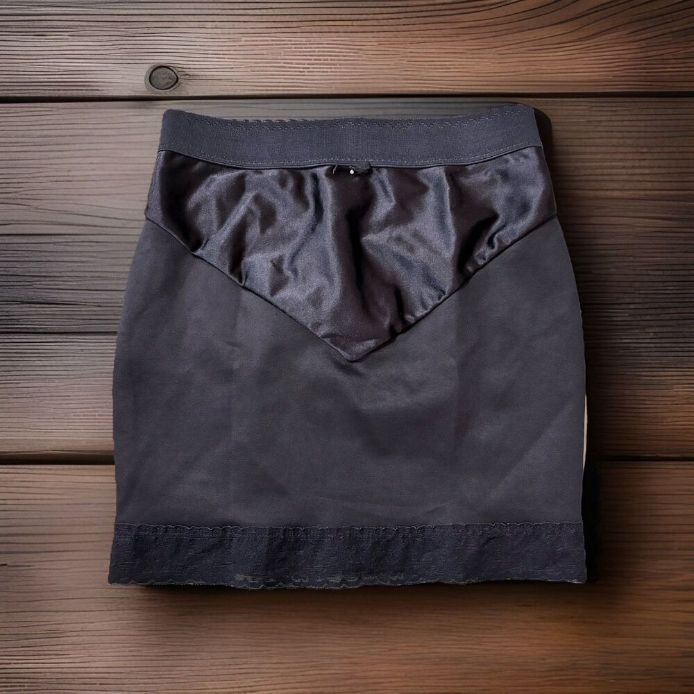 Black Aubergine Too by Carol Green Skirt Shapewear Lacey Slimming Stretch